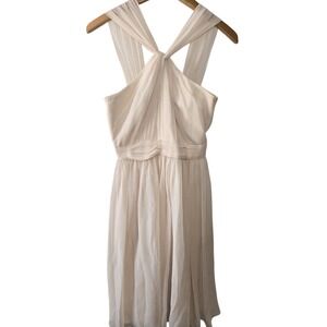 Weddington Way Love & Dahlia Dress Womens 2 Blush Pink Chiffon Bridesmaid Formal